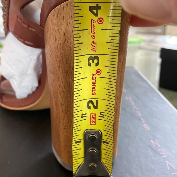 Steven by Steve Madden Carsenn Cognac Studded Leather Heels - Picture 3 of 15